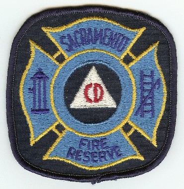 Sacramento Fire Reserve
Thanks to PaulsFirePatches.com for this scan.
Keywords: california