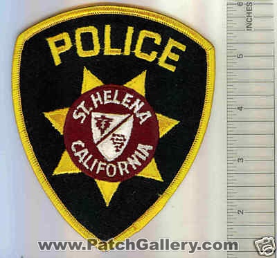 Saint Helena Police (California)
Thanks to Mark C Barilovich for this scan.
Keywords: st