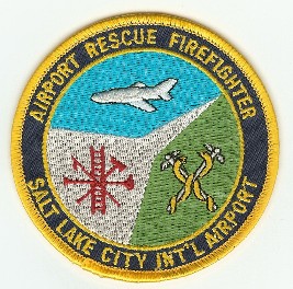 Salt Lake City International Airport Rescue Firefighter
Thanks to PaulsFirePatches.com for this scan.
Keywords: utah cfr arff aircraft crash int'l