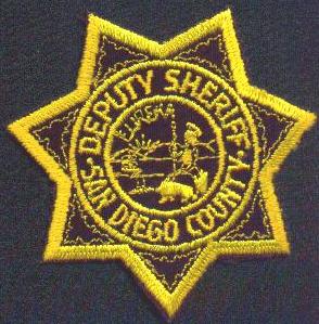 San Diego County Sheriff Deputy
Thanks to EmblemAndPatchSales.com for this scan.
Keywords: california