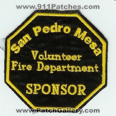 San Pedro Mesa Volunteer Fire Department Sponsor (Colorado)
Thanks to Jack Bol for this scan.
