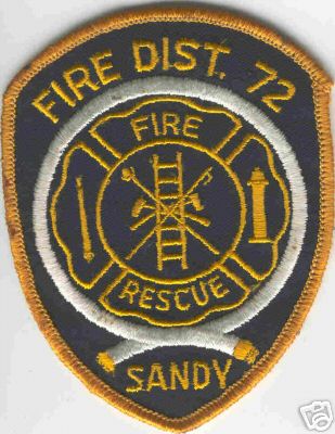 Sandy Fire Rescue Dist 72
Thanks to Brent Kimberland for this scan.
Keywords: oregon district