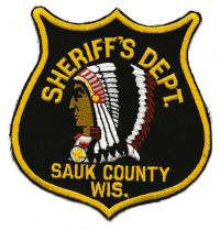 Sauk County Sheriff's Dept (Wisconsin)
Thanks to BensPatchCollection.com for this scan.
Keywords: sheriffs department