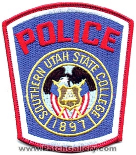 Southern Utah State College Police Department (Utah)
Thanks to Alans-Stuff.com for this scan.
Keywords: dept.