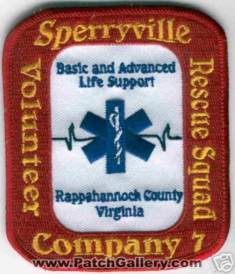 Sperryville Volunteer Rescue Squad Company 7
Thanks to Brent Kimberland for this scan.
County: Rappahannock
Keywords: virginia ems basic and advanced life support bls als