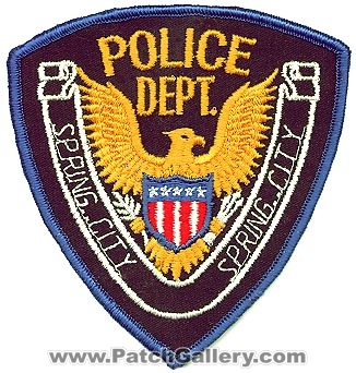 Spring City Police Department (Utah)
Thanks to Alans-Stuff.com for this scan.
Keywords: dept.