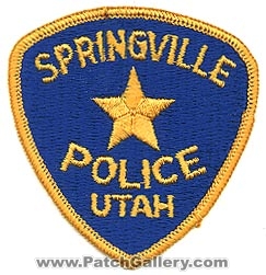 Springville Police Department (Utah)
Thanks to Alans-Stuff.com for this scan.
Keywords: dept.