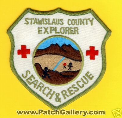 Stanislaus County Search & Rescue Explorer
Thanks to PaulsFirePatches.com for this scan.
Keywords: california sar and