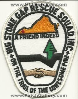Stone Gap Rescue Squad Inc (Virginia)
Thanks to Mark Hetzel Sr. for this scan.
Keywords: inc.