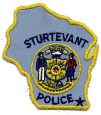 Sturtevant Police (Wisconsin)
Thanks to BensPatchCollection.com for this scan.
