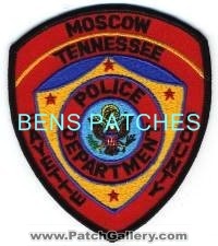 Moscow Police Department (Tennessee)
Thanks to BensPatchCollection.com for this scan.
