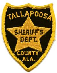 Tallapoosa County Sheriff's Dept (Alabama)
Thanks to BensPatchCollection.com for this scan.
Keywords: sheriffs department