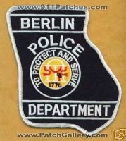 Berlin Police Department (Georgia)
Thanks to Ralf Ortmann for this scan.
Keywords: dept.