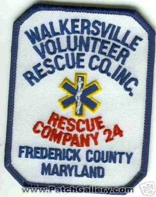 Walkersville Volunteer Rescue Co Inc Company 24
Thanks to Brent Kimberland for this scan.
County: Frederick
Keywords: maryland ems