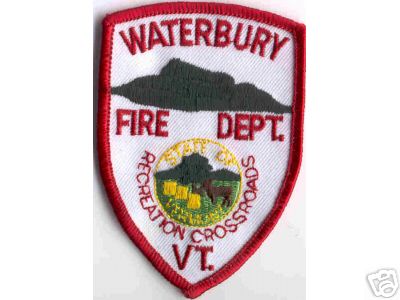 Waterbury Fire Dept
Thanks to Brent Kimberland for this scan.
Keywords: vermont department