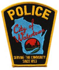 Watertown Police (Wisconsin)
Thanks to BensPatchCollection.com for this scan.
Keywords: city of