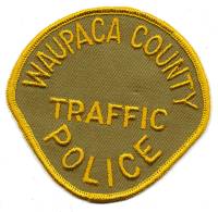 Waupaca County Police Traffic (Wisconsin)
Thanks to BensPatchCollection.com for this scan.
