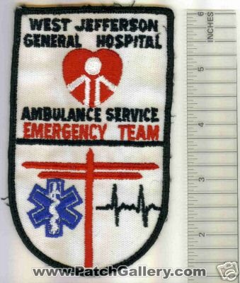 West Jefferson General Hospital Ambulance Service Emergency Team (Louisiana)
Thanks to Mark C Barilovich for this scan.
Keywords: ems