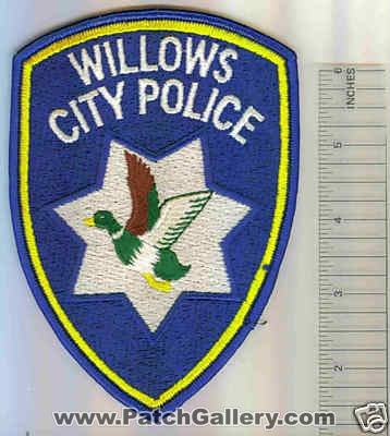Willows City Police (California)
Thanks to Mark C Barilovich for this scan.
