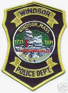Windsor Police Dept (Massachusetts)
Thanks to apdsgt for this scan.
Keywords: department