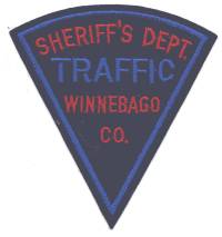 Winnebago County Sheriff's Dept Traffic (Wisconsin)
Thanks to BensPatchCollection.com for this scan.
Keywords: sheriffs department
