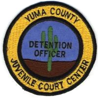 Yuma County Sheriff Juvenile Court Center Detention Officer (Arizona)
Thanks to BensPatchCollection.com for this scan.
