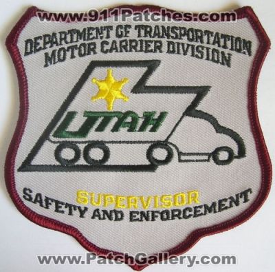 Utah Department of Transportation Motor Carrier Division Safety and Enforcement Supervisor (Utah)
Thanks to Alans-Stuff.com for this scan.
Keywords: dept. dot