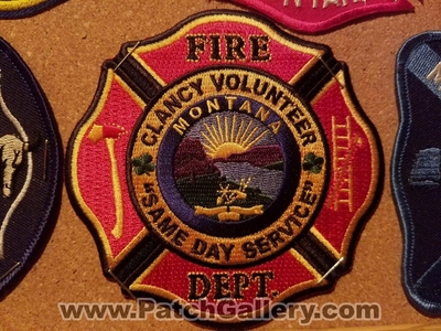 Clancy Volunteer Fire Department Patch (Montana)
Thanks to Jeremiah Herderich for the picture.
Keywords: vol. dept.