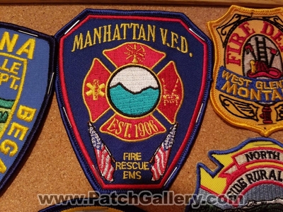Manhattan Volunteer Fire Department Patch (Montana)
Thanks to Jeremiah Herderich for the picture.
Keywords: vol. dept. vfd v.f.d. rescue ems