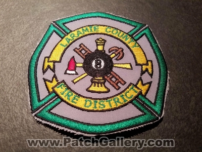 Laramie County Fire District 8 Patch (Wyoming)
Thanks to Jeremiah Herderich for the picture.
Keywords: co. dist. number no. #8 department dept.