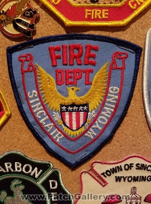 Sinclair Fire Department Patch (Wyoming)
Thanks to Jeremiah Herderich for the picture.
Keywords: dept.