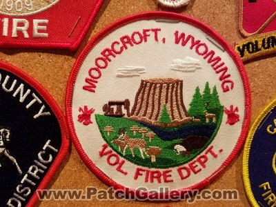 Moorcroft Volunteer Fire Department Patch (Wyoming)
Thanks to Jeremiah Herderich for the picture.
Keywords: vol. dept.