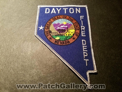 Dayton Fire Department Patch (Nevada)
Thanks to Jeremiah Herderich for the picture.
Keywords: dept.