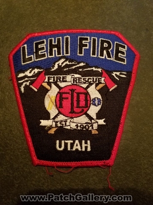 Lehi Fire Rescue Department Patch (Utah)
Thanks to Jeremiah Herderich for the picture.
Keywords: dept. lfd est 1901