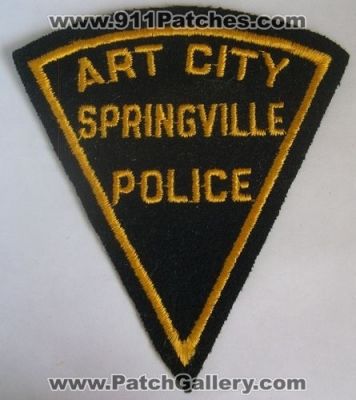 Springville Police Department (Utah)
Thanks to Alans-Stuff.com for this scan.
Keywords: dept. art city