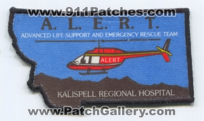 Advanced Life Support and Emergency Rescue Team ALERT Patch (Montana)
Scan By: PatchGallery.com
Keywords: ems a.l.e.r.t. air medical helicopter ambulance kalispell regional hospital