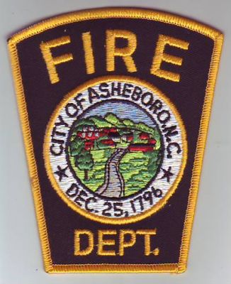 Asheboro Fire Department (North Carolina)
Thanks to Dave Slade for this scan.
Keywords: dept city of