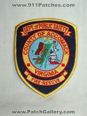Accomack Fire Rescue (Virginia)
Thanks to Walts Patches for this picture.
Keywords: county of dept. department of public safety dps