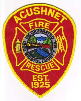 Acushnet Fire Rescue
Thanks to Michael J Barnes for this scan.
County: Bristol
Keywords: massachusetts