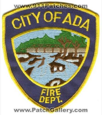 Ada Fire Department (Oklahoma)
Scan By: PatchGallery.com
Keywords: dept. city of