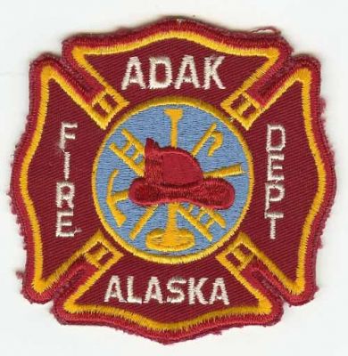 Adak Fire Dept
Thanks to PaulsFirePatches.com for this scan.
Keywords: alaska department