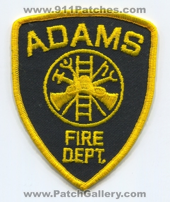 Adams Fire Department Patch (UNKNOWN STATE)
Scan By: PatchGallery.com
Keywords: dept.