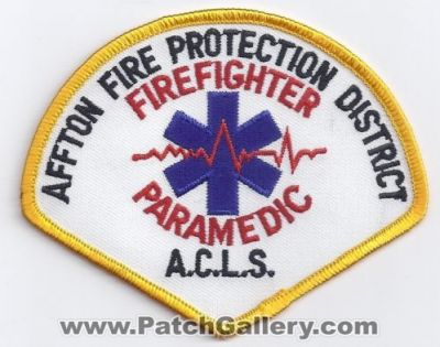 Affton Fire Protection District FireFighter Paramedic (Missouri)
Thanks to Paul Howard for this scan.
Keywords: acls a.c.l.s. ems