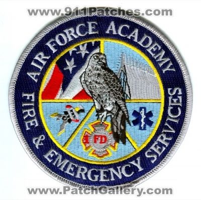 Air Force Academy Fire and Emergency Services Department Patch (Colorado)
[b]Scan From: Our Collection[/b]
Keywords: afa usaf fd