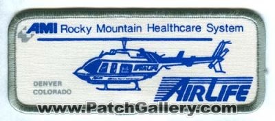 AirLife Denver AMI Rocky Mountain Healthcare System Patch (Colorado)
[b]Scan From: Our Collection[/b]
Keywords: ems medical helicopter