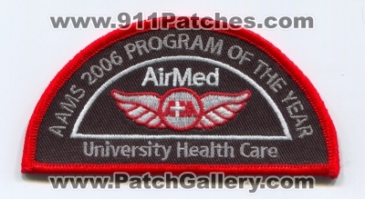 AirMed AAMS 2006 Program of the Year (Utah)
Scan By: PatchGallery.com
Keywords: ems air medical helicopter ambulance university health care hospital