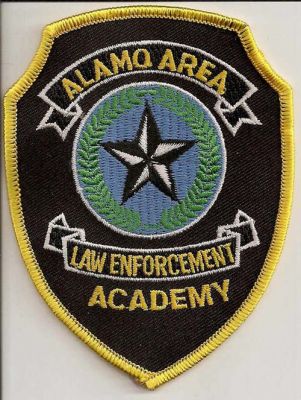 Alamo Area Law Enforcement Academy
Thanks to EmblemAndPatchSales.com for this scan.
Keywords: texas police