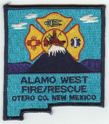 Alamo West Fire Rescue
Thanks to PaulsFirePatches.com for this scan.
Keywords: new mexico otero county
