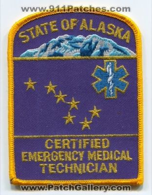 Alaska State Certified Emergency Medical Technician EMT Patch (Alaska)
Scan By: PatchGallery.com
Keywords: e.m.t. ems of ambulance