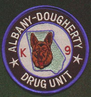 Albany Dougherty Police K-9 Drug Unit
Thanks to EmblemAndPatchSales.com for this scan.
Keywords: georgia k9
